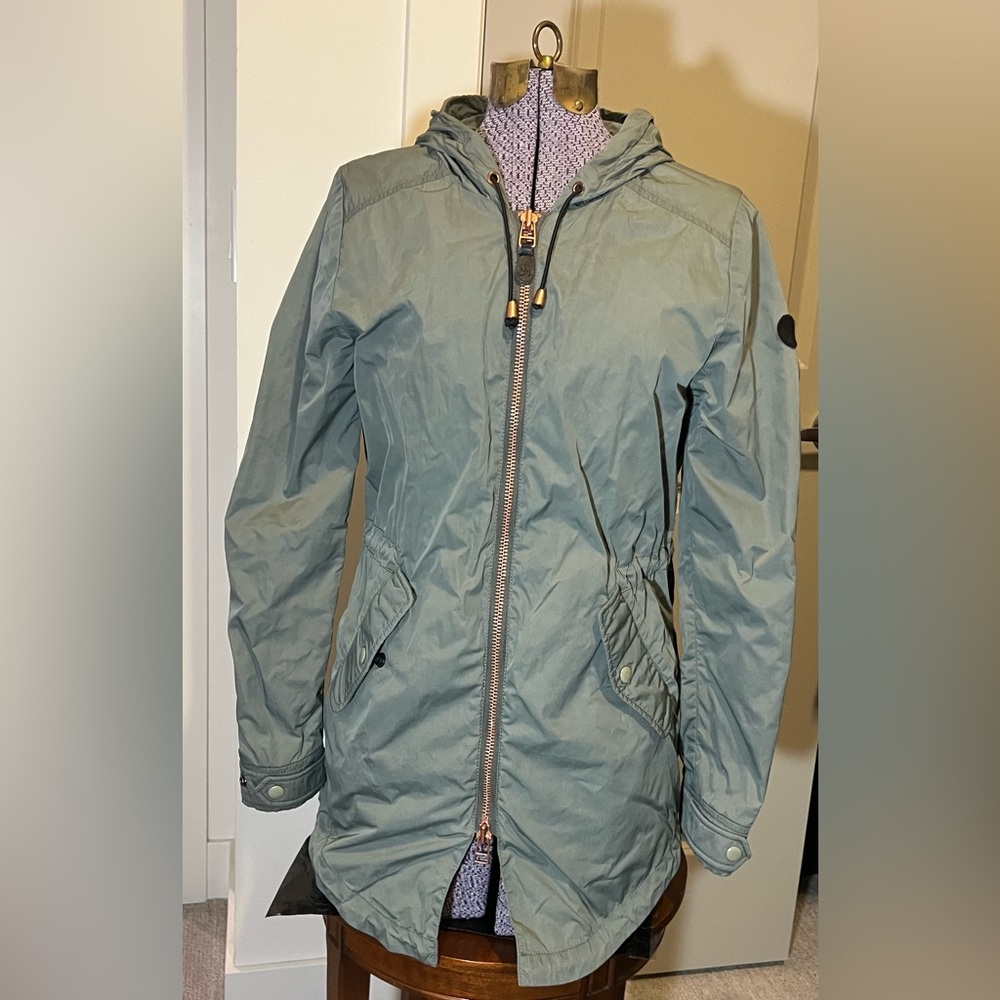 Spiewak L35821 Women's Green Hamilton Fishtail Hooded Coat Size Small